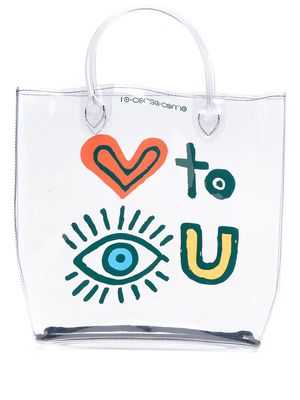 10 CORSO COMO Love To See You tote - White