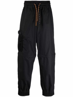 Fendi convertible zipped cargo trousers - Black
