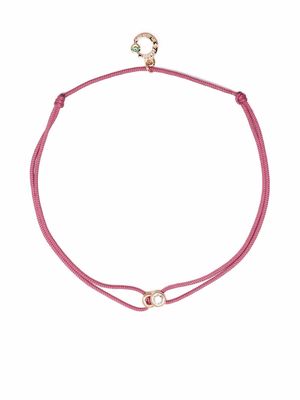 Courbet 18kt recycled rose gold laboratory-grown diamond Let's Commit bracelet - Pink