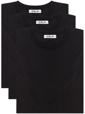 CDLP crew neck T-shirt three-pack - Black