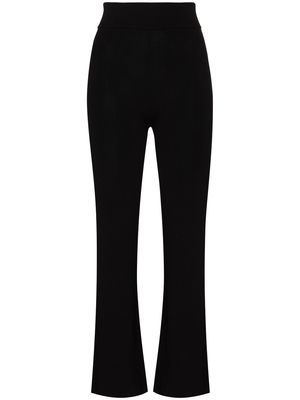St. Agni Thea knitted wide-leg trousers - Black