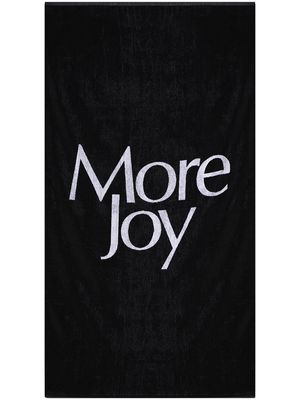 More Joy More Joy logo print towel - Black