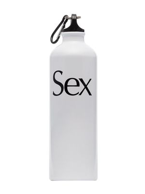 More Joy logo print water bottle - White