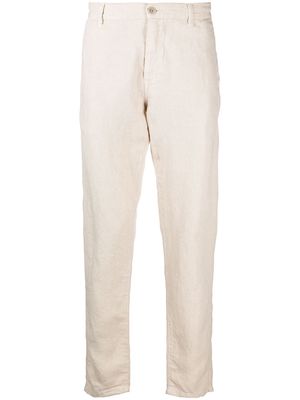 ASPESI loose-fit linen trousers - Neutrals