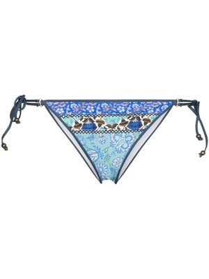 BOTEH Elektra Lizzy printed bikini bottoms - Blue