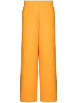 Asceno London straight-leg pajama bottoms - Orange