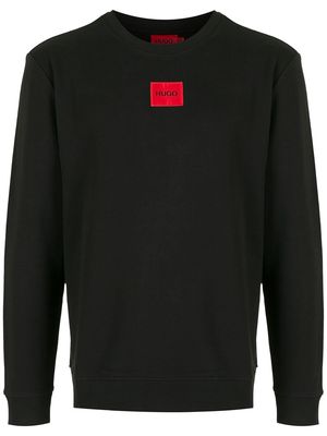 HUGO Diragol logo-patch sweatshirt - Black