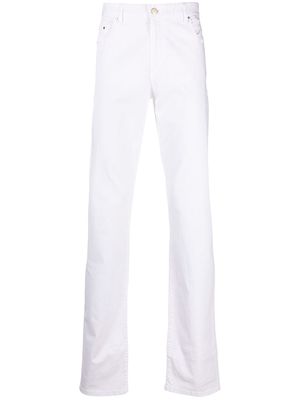 Paul & Shark slim-cut five-pocket trousers - White