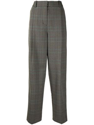 3.1 Phillip Lim high-waist checked trousers - Grey