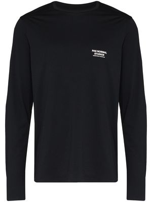 Pas Normal Studios Balance logo long sleeve T-shirt - Black