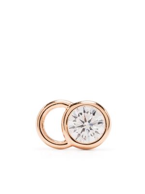 Courbet 18kt recycled rose gold CO mono laboratory-grown diamond stud earring - Pink