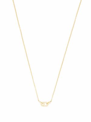 Courbet 18kt recycled yellow gold Celeste laboratory-grown diamond small pendant necklace