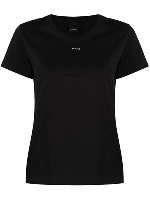 PINKO logo-print cotton T-Shirt - Black