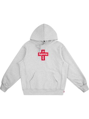 Supreme Cross Box logo hoodie - Grey