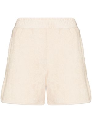 Varley Marwood cotton-terry track shorts - Neutrals