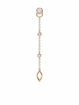 Courbet 18kt recycled rose gold CO mono laboratory-grown diamond hanging earring - Pink