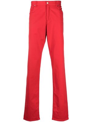 Paul & Shark slim-cut five-pocket trousers - Red