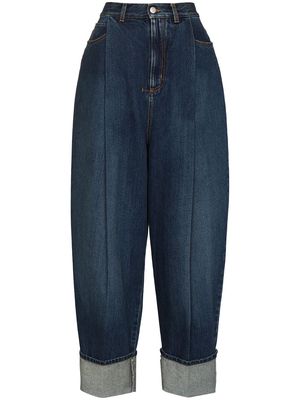 Alexander McQueen high-rise wide-leg jeans - Blue