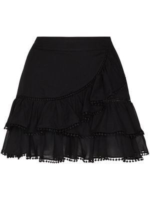 Charo Ruiz Ibiza ruffled mini skirt - Black