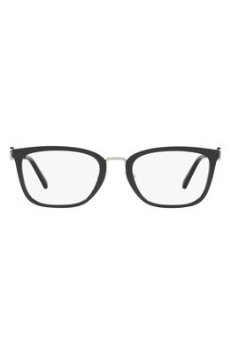 Michael Kors 52mm Square Optical Glasses in Black