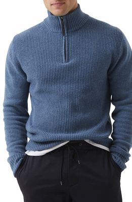 Rodd & Gunn Charlestown Quarter Zip Sweater in Stonewash