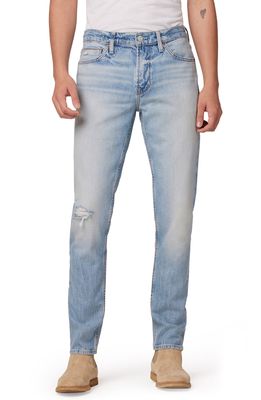 Hudson Jeans Axl Ripped Skinny Fit Jeans in Silence
