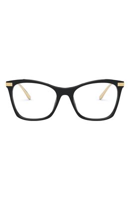 Dolce & Gabbana 54mm Rectangle Optical Eyeglasses in Black
