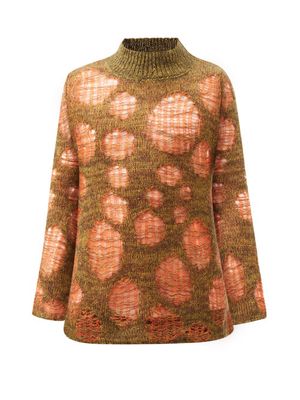 Namacheko - Mieze Open-work Mohair-blend Sweater - Mens - Brown