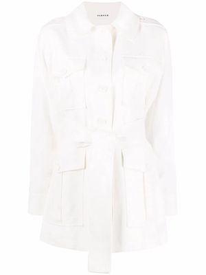 P.A.R.O.S.H. belted trench coat - White