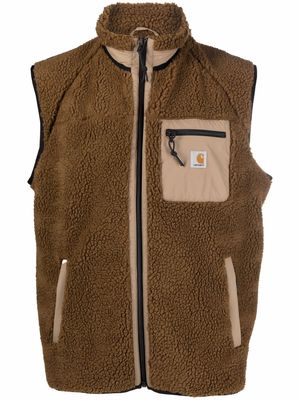 Carhartt WIP chest logo-patch gilet - Brown