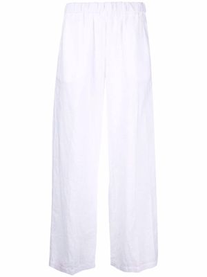 ASPESI elasticated straight-leg trousers - White