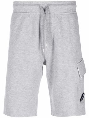 C.P. Company Lens-detail cotton cargo shorts - Grey