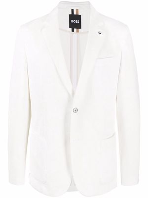 BOSS corduroy tailored jacket - White
