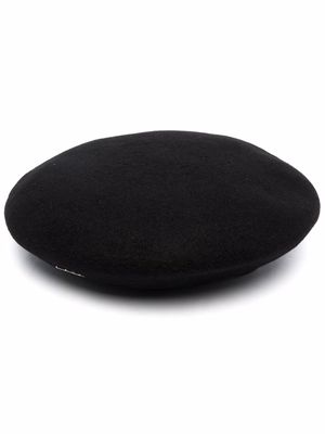 MISBHV flat-peak wool beret - Black