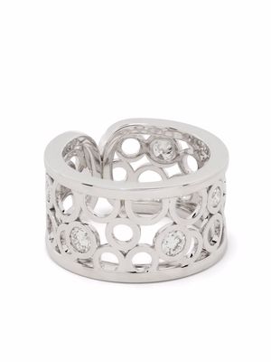 Courbet 18kt recycled white gold CO laboratory-grown diamonds ring - Silver