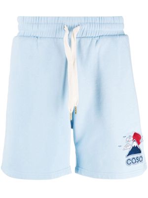 Casablanca logo-embroidered track pants - Blue
