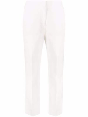 Jil Sander cropped cotton trousers - White