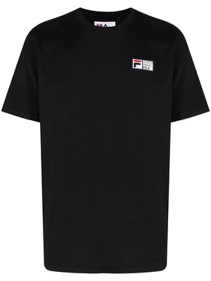 Fila logo-print cotton T-shirt - Black