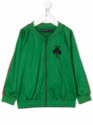 Mini Rodini logo-embroidered bomber jacket - Green