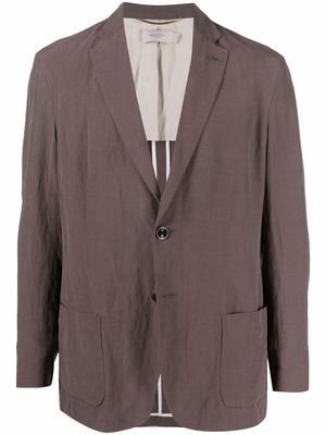 Agnona single-breasted blazer - Brown