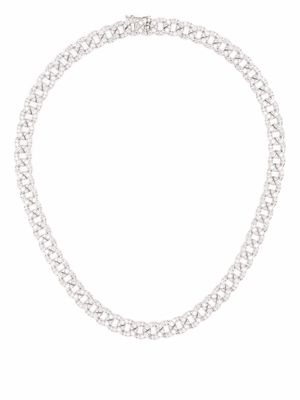 LEO PIZZO 18kt white gold Groumette diamond necklace - Silver