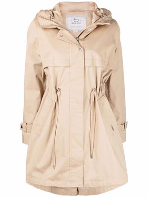 Woolrich Havice zip-front parka coat - Neutrals
