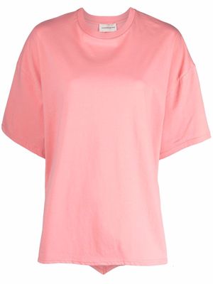 Alexandre Vauthier oversized crewneck T-shirt - Pink