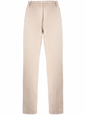 ASPESI elasticated-waist straight trousers - Neutrals