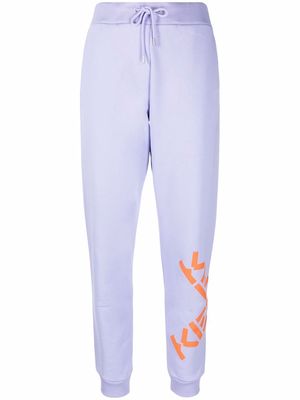 Kenzo Big X logo-print track pants - Purple