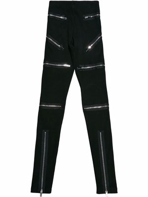 Christopher Kane zip-detail leggings - Black