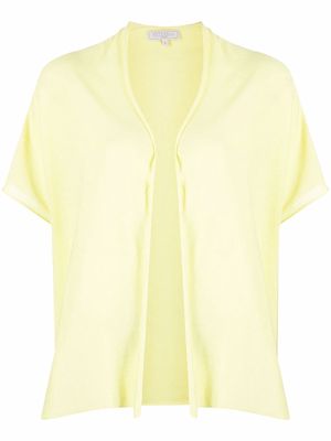 Antonelli fine-knit short-sleeved cardigan - Green