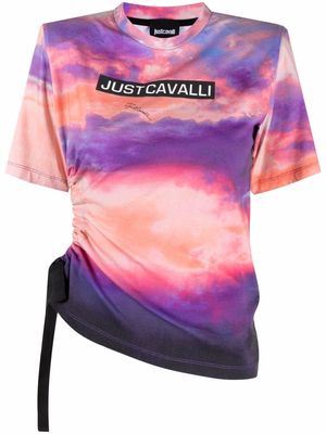 Just Cavalli Summer Sunset T-shirt - Purple