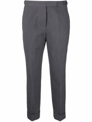 Thom Browne high-waisted cropped trousers - Grey