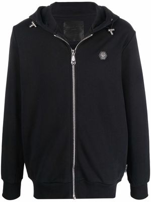 Philipp Plein hooded sweat jacket - Black